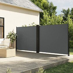 vidaXL Auvent latéral rétractable anthracite 160x1200 cm