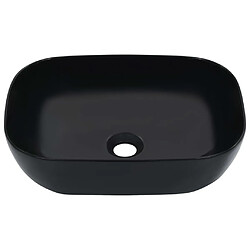 vidaXL Lavabo 45,5x32x13 cm Céramique Noir