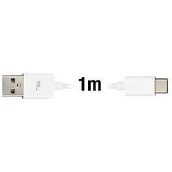 Avis Avizar Câble USB Type C vers USB 1m Charge Synchronisation Réversible - Blanc