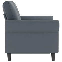 Acheter Maison Chic Canapé à 2 places,Sofa de Salon,Canapé droit Gris foncé 120 cm Velours -GKD270721