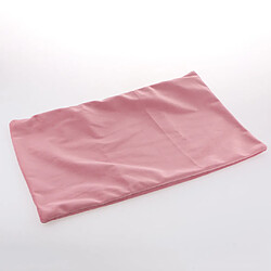 Housse de coussin taie d'oreiller en velours de couleur unie douce rose pas cher