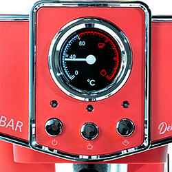 Eco-De ECODE® Machine à café "DELICE ROSSO" 20 BAR, BUSE POUR MOUSSE, 1.5 L, EXPRESS, 1050 W [EFFICACITÉ ÉNERGÉTIQUE A]