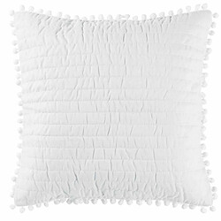 Paris Prix Housse de Coussin Dorinette 45x45cm Blanc