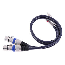 Avis câble femelle double xlr vers mâle rca 2 xlr vers 2 fiche rca câble audio 0,5 m