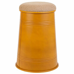 Acheter Tabouret Alexandra House Living Orange Toile à sac Métal Éponge Bois MDF 47 x 27 x 33 cm