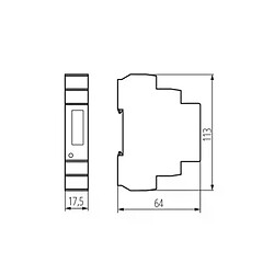 Kanlux Compteur de Consommation Électrique pour Rail TH35 Circuit Monophasé