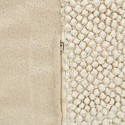 Beliani Coussin de sol JOARA Coton 70 cm 70 cm Beige pas cher