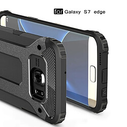 Wewoo Coque renforcée noir pour Samsung Galaxy S7 Edge / G935 Armure Tough TPU + PC pas cher