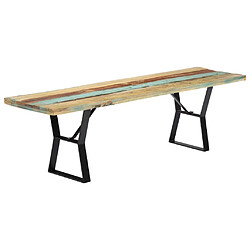 vidaXL Banc 160 cm Bois de récupération massif 