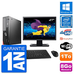 PC Fujitsu D556 DT Ecran 27" Intel G4400 RAM 8Go Disque Dur 1To Windows 10 Wifi - Occasion