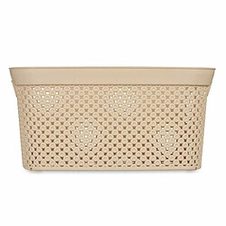 Avis Kipit Panier à linge Beige Plastique 10 L 24 x 17 x 35 cm (24 Unités)