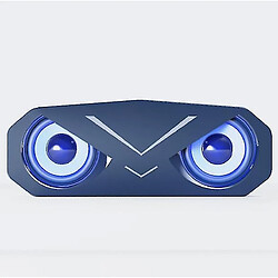 Universal YH-Lightweight and Portable Wireless Bluetooth 5.0 haut-parleur Bluetooth enceinte avec basses profondes, AUX, TF, haut-parleurs stéréo de subwoofer (bleu)