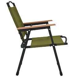 Acheter vidaXL Chaises de camping lot de 2 Vert 54x55x78 cm Tissu Oxford