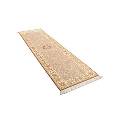 Vidal Tapis de couloir en laine 300x81 brun Darya