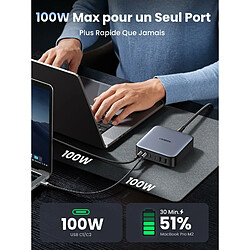 Avis UGREEN Nexode 200W Chargeur USB C Alimentation USB C 100W et 100W 6 Ports PD Chargeur avec GaN Tech Compatible avec iPhone 13 Pro Max 12 Galaxy S22 Plus S21 Ultra MacBook Pro et Tous Les Appareils