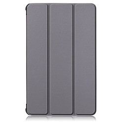 Wewoo Housse Coque Pour Lenovo Tab M8 Custer Texture Horizontal Flip Smart TPU en cuir avec support à trois plis Gris