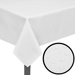 vidaXL Nappes de table 5 pcs Blanc 130x130 cm