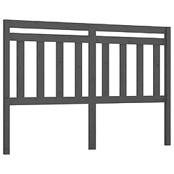 Maison Chic Tête de lit scandinave pour lit adulte,Meuble de chambre Gris 156x4x100 cm Bois massif de pin -MN78598