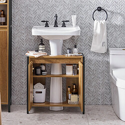 Avis SoBuy BZR63-II-PF Meuble de Salle de Bain sous Lavabo Housse Colonne Lavabo Meuble sous lavabo Meuble sous évier Anti-humidité