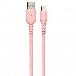 Connexion USB Type C DCU Tecnologic - USB vers 2.0 - 1m - Couleur Rose