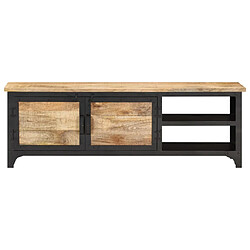 Avis Maison Chic Meuble TV scandinave - Banc TV pour salon 120x30x40 cm Bois massif de manguier -MN17634