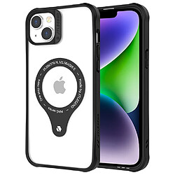 Coque en TPU Housse de protection, avec cadre pour appareil photo, charge sans fil compatible pour votre iPhone 14 Plus - noir