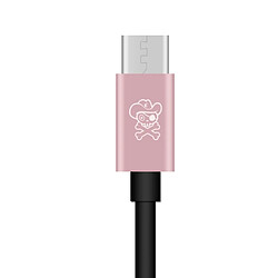 Wewoo Câble d'adaptateur audio Hat-Ptince Type-C à Type-C et Jack Jack 3,5 mm, pour Galaxy, Google, LG, Sony, Huawei, Xiaomi, Lenovo et autres téléphones Android (Rose Gold) pas cher