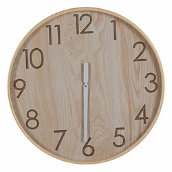 BigBuy Home Horloge Murale Naturel Bois 60 x 60 x 5,5 cm