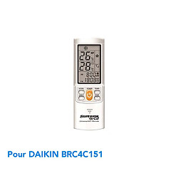 Superior Télécommande de remplacement climatisation pour Pour DAIKIN BRC4C151