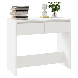 Acheter Maison Chic Table console | Meuble d'entrée | Table d'appoint Blanc 89x41x76,5 cm Acier -GKD45811