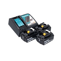 Makita DDF 485 RF3J Perceuse-visseuse sans fil 50Nm 18V Brushless + 3x Batteries 3,0Ah + Chargeur + Coffret Makpac