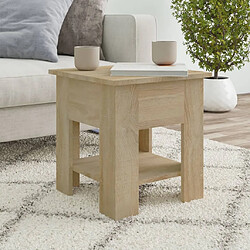 vidaXL Table basse chêne sonoma 40x40x42 cm bois d'ingénierie