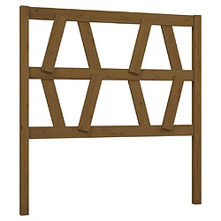 Maison Chic Tête de lit scandinave pour lit adulte,Meuble de chambre Marron miel 81x4x100 cm Bois massif de pin -MN35261