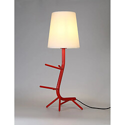 Inspired Lampe de table Centipede avec abat-jour, 1 x E27, rouge/blanc