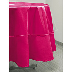 Soleil D'Ocre Toile cirée de protection ronde 180 cm transparente - Linge de table imperméable