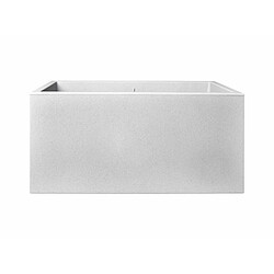 Jardinière rectangle en plastique 60 x 30 cm Elho Vivo - gris ciment