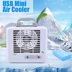 Universal Mini climatiseur portable 3 vitesses ventilateur de refroidissement USB silencieux ventilateur rapide refroidisseur de ventilateur de bureau rechargeable mini