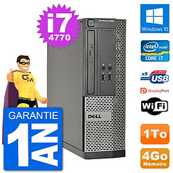 PC Dell Optiplex 3020 SFF i7-4770 RAM 4Go Disque Dur 1To Windows 10 Wifi - Occasion