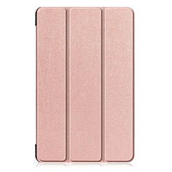 Etui en PU triple pli avec support or rose pour votre Samsung Galaxy TAB A 10.1 2019 SM-T510/SM-T515