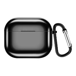 Coque en TPU antichoc avec porte-clés noir pour votre Apple Airpods 3