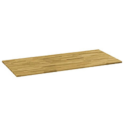 vidaXL Dessus de table Bois de chêne Rectangulaire 23 mm 120x60 cm