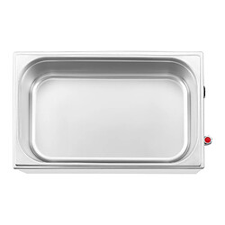 Helloshop26 Bain-marie chauffe-plat bain-marie professionnel 600 watts 1 x GN 1/1 robinet de vidange 14_0004217 pas cher