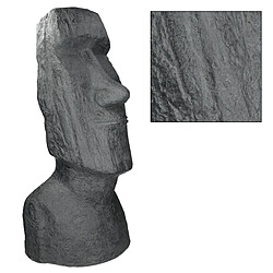 Acheter Ecd Germany Statue Île de Pâques Moai Rapa Nui 28x25x56cm sculpture jardin tête anthracite