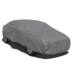 Helloshop26 Demi Bâche housse de protection non tissé voiture longueur 432 cm gris 3402009