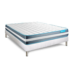 Avis Bodycare Ensemble 140x190 matelas BodyForm à Mémoire de forme 3 zones + sommier kit blanc