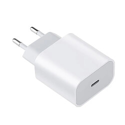 Chargeur rapide pour adaptateur secteur USB-C 18w pour iPhone 12 Blanc W35