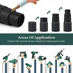 Adaptateur universel d'outils électriques pour aspirateur, 8 pièces, tuyau d'adaptateur réducteur pour Extraction de la poussière