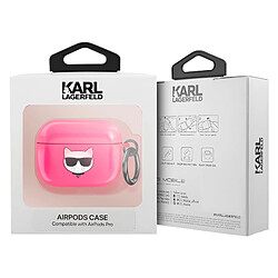 Karl Lagerfeld Coque pour AirPods Pro Choupette Antichoc avec Anneau Fuchsia pas cher