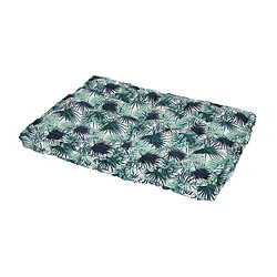 JARDIéco Coussin palette de jardin déco feuilles foncé 120 x 80 x 8 cm - Jardideco