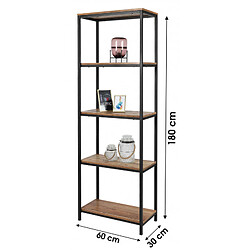 Avis RIVERSIDE ETAGERE 5 ETAGES 60X30XH180CM+Urban Living